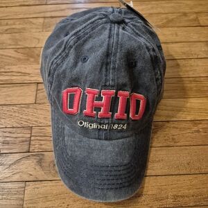 Robin Ruth Ohio Original 1824 Gray and Red Hat